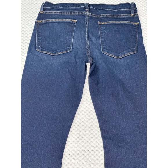 Frame Denim Jeans Womens 28 Blue Dark Wash Le High Flare Pants Sutherland - Picture 4 of 15